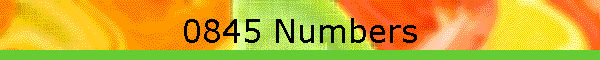 0845 Numbers